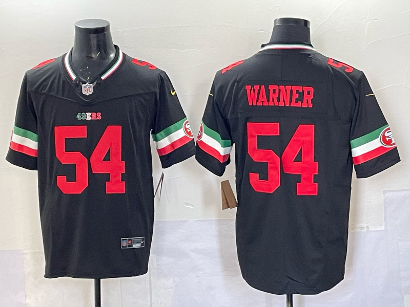 Men 2026 San Francisco 49ers #54 Warner black Nike Limited NFL Jersey 0401009